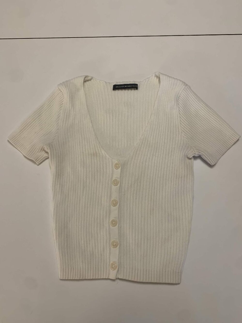 Brandy Melville White Short Sleeve Top